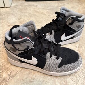 Jordan Black and Gray Sneakers